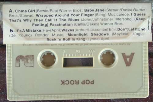 Pop Rock Casette Tape