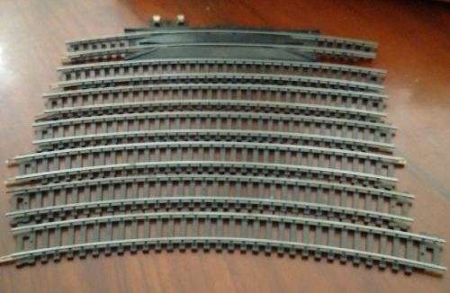 7 x Life Like Curve Rails  - HO scale