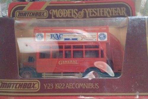 Matchbox A.E.C. Omnibus 1922 - RAC - Models of Yesteryear