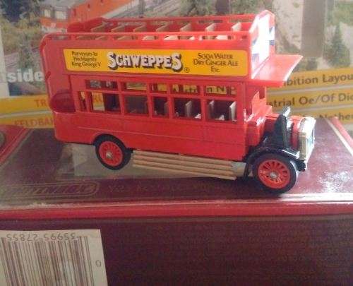 Matchbox A.E.C. Omnibus 1922 - Schweppes - Models of Yesteryear