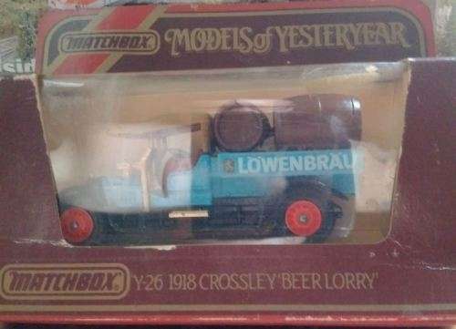 Matchbox Crossley Beer Lorry 1918 - Löwenbrau - Models of Yesteryear