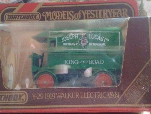 Matchbox Walker Electric Van 1919 - Models of Yesteryear