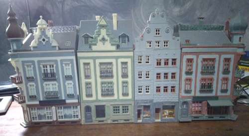 Faller etc, 4 Multi Story Town Houses Block - HO Scale