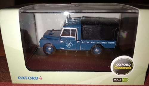 Oxford RAC Landrover Defender and Information Caravan - 1/76 Scale