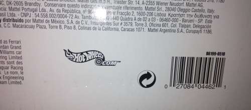 Hotwheels Williams FW26 - Juan Pablo Montoya - 1.18 Scale