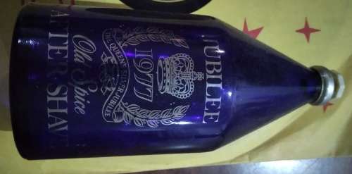 Queen Elizabeth II Silver Jubilee Old Spice Aftershave Bottle