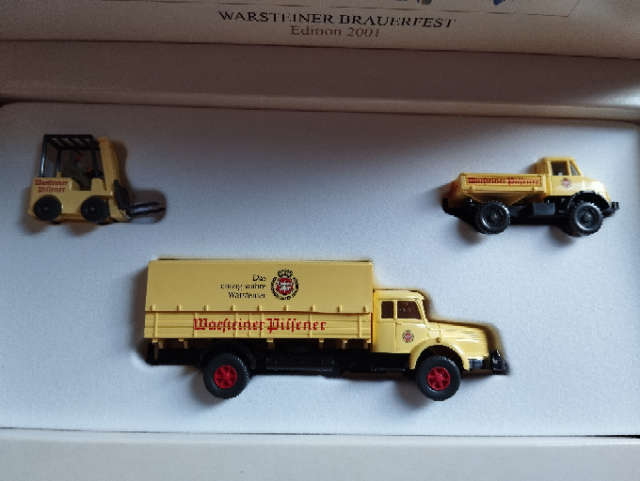 Wiking Collectors Set 3 Vehicles - Warsteiner Brauerfest 2001 - 1/87 Scale