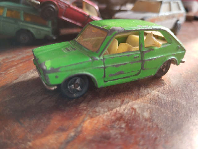 Majorette Fiat 127 with Dog