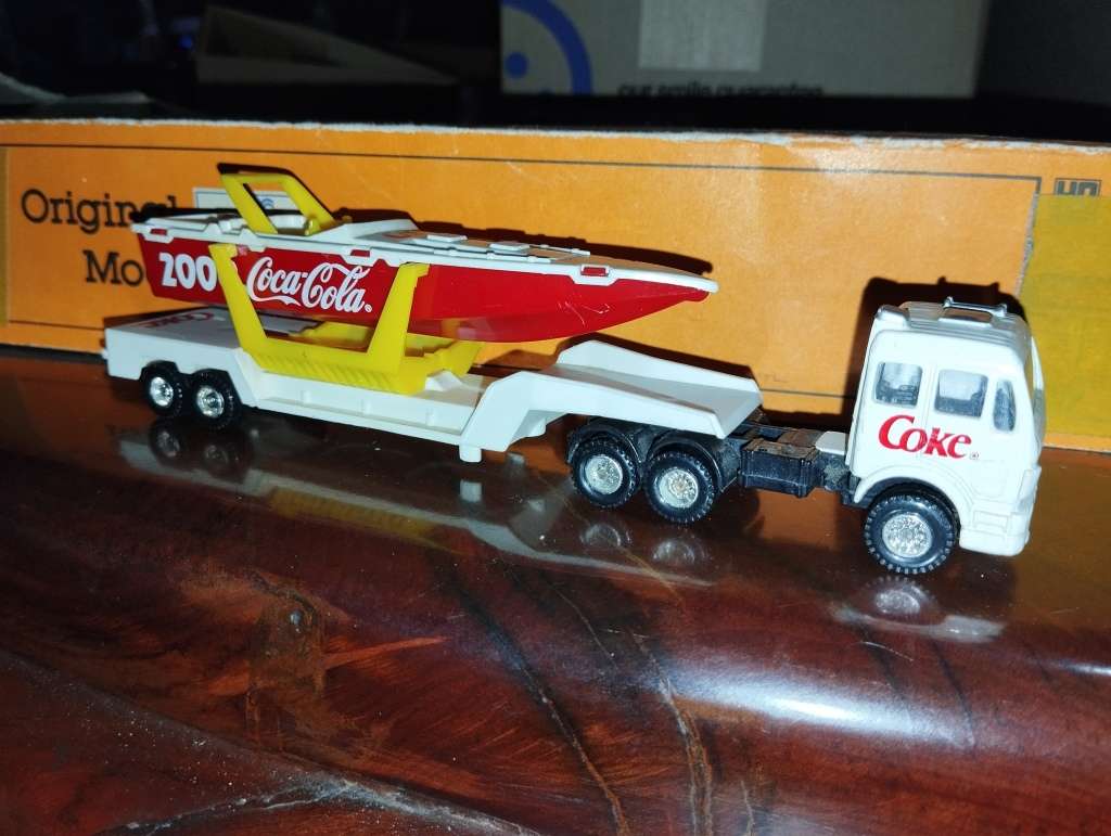 Coca Cola Branded Lorry and Speed Boat - Small issue see notes.