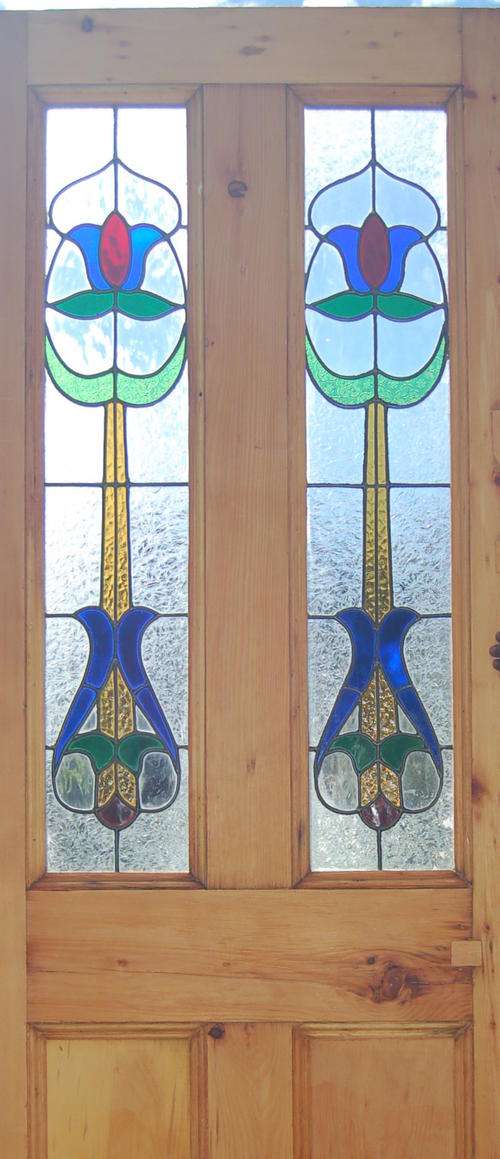 OREGON DOOR WITH LEAD GLASS