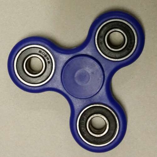 Tri Fidget Spinner BLUE [In stock locally]