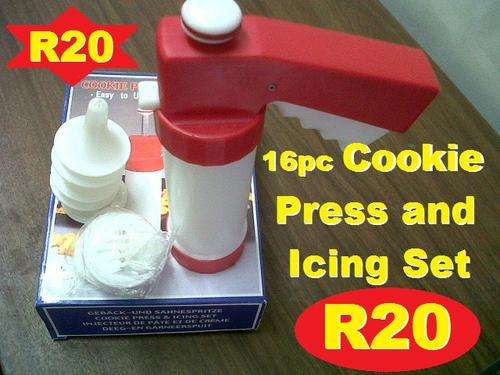 16pc Cookie Press and Icing Ste