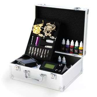 Local Stock - On Special - Pro Kit 4 - Tattoo Complete Kit - 4 Machines!! Carry Case Included!!