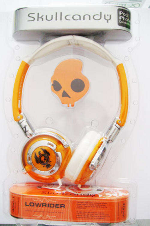 SkullCandy..  Lowrider - Orange and white..  New Sealed. Stock Clearence