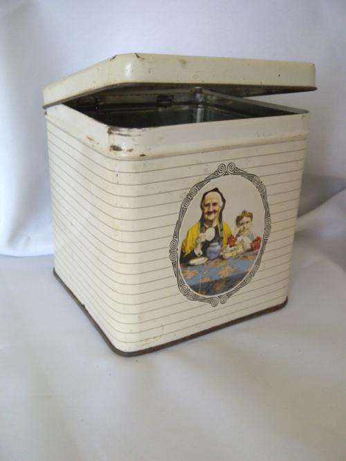 MAZAWATTEE TEA TIN (WHITE)