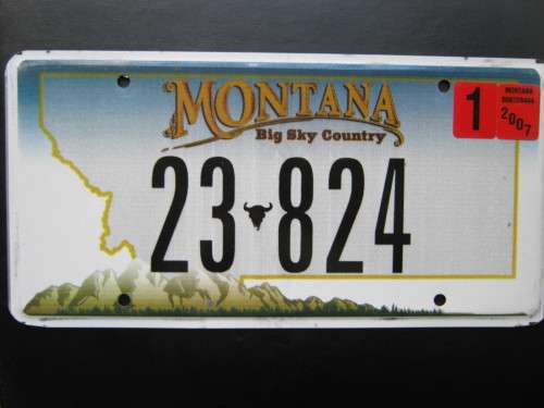 Original American license plate, must have for your bar or mancave