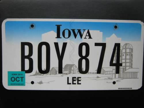 Original American license plate, must have for your bar or mancave