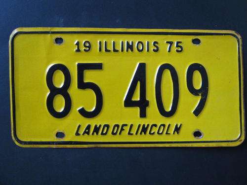 Original American license plate, must have for your bar or mancave