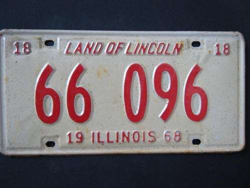 Vintage  American  number plate, great find to add to your collection