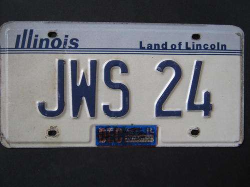 Original American license plate, must have for your bar or mancave