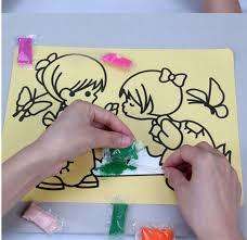 Sand art (various pictures) 20.5X15cm