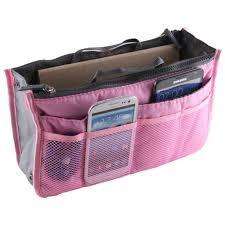 Handbag organizer (28x17cm) 2 x blue and 1 x grey available