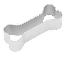 Bone metal cookie cutter (6.5 x 2.5 cm)