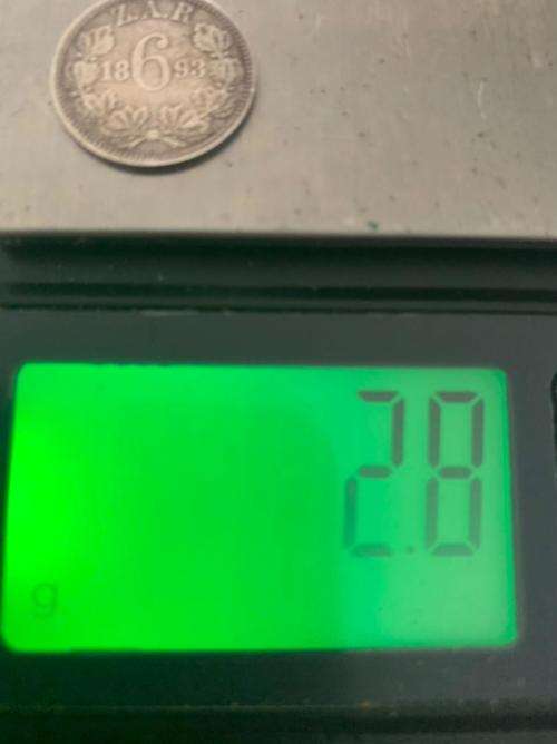 !!! RARE 1893 PAUL KRUGER 6 PENCE!!