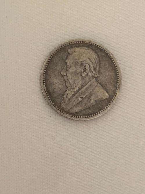 !!! RARE 1893 PAUL KRUGER 6 PENCE!!
