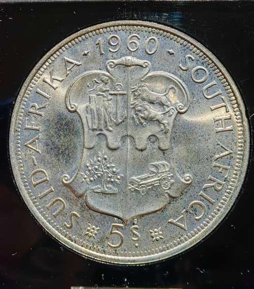 R1 Start!! 1960 Proof 5 Shilling in capsule!