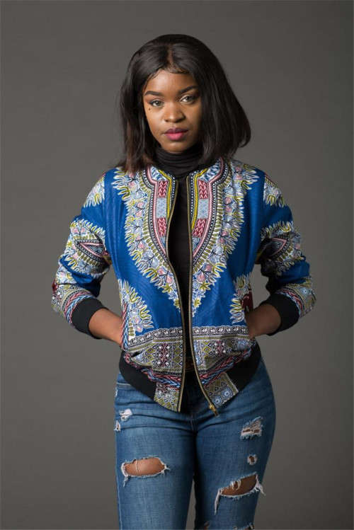 Dashiki women's bomber jackets