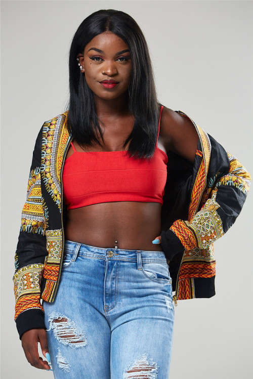 Dashiki women's bomber jackets