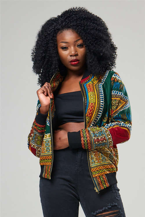 Dashiki women's bomber jackets