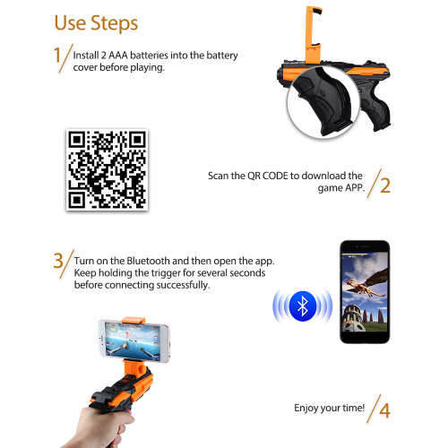 AR game gun with 60 games