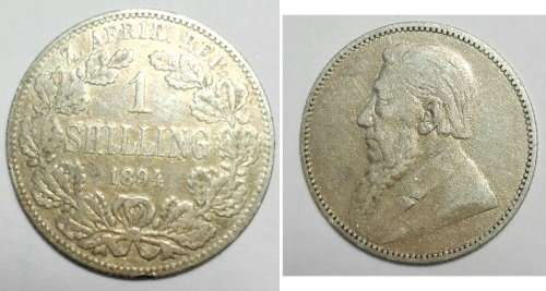 1894 Paul Kruger One Shilling  - Good Value