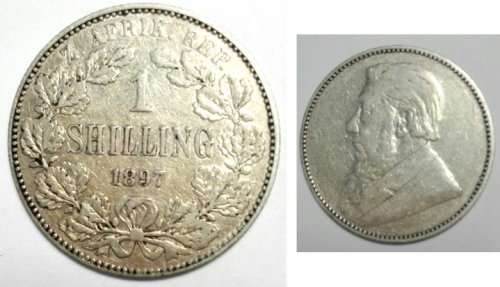 1897 ZAR Paul Kruger One Shilling