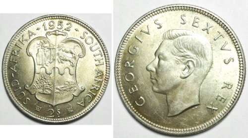 1952 - TWO SHILLINGS - GEORGE VI - Unc - Toned