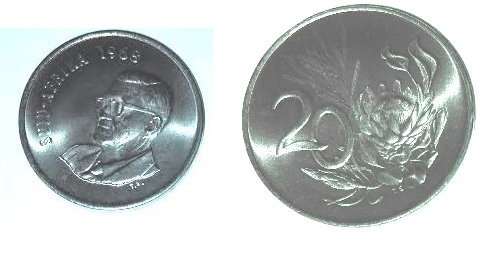 1968 - 20c Suid-Afrika -UNC