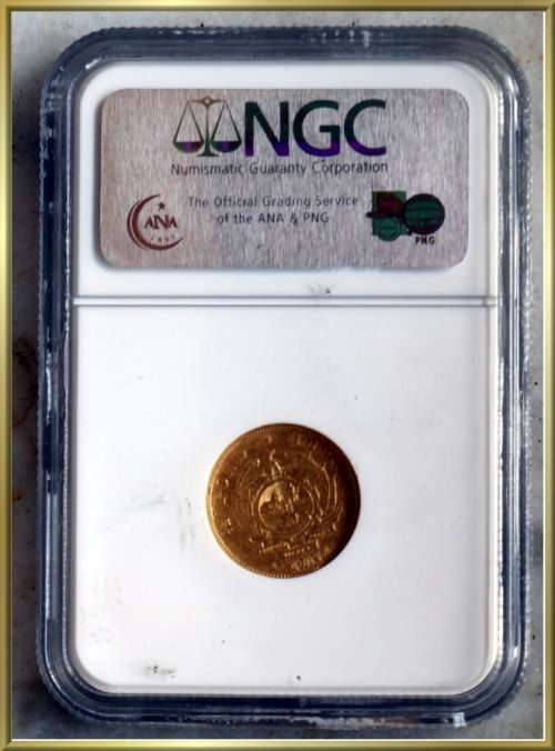 1893 PAUL KRUGER HALF POND - GOLD : GRADED NGC XF 45