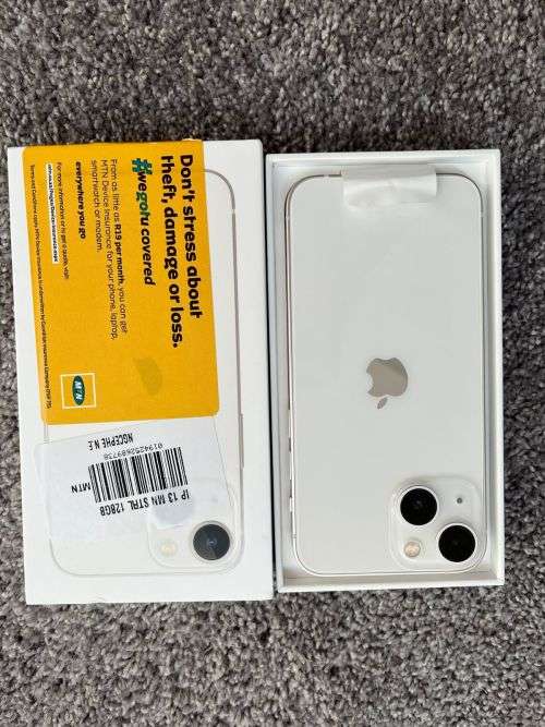 Iphone 13 Mini 128Gb White - Pree Ownd