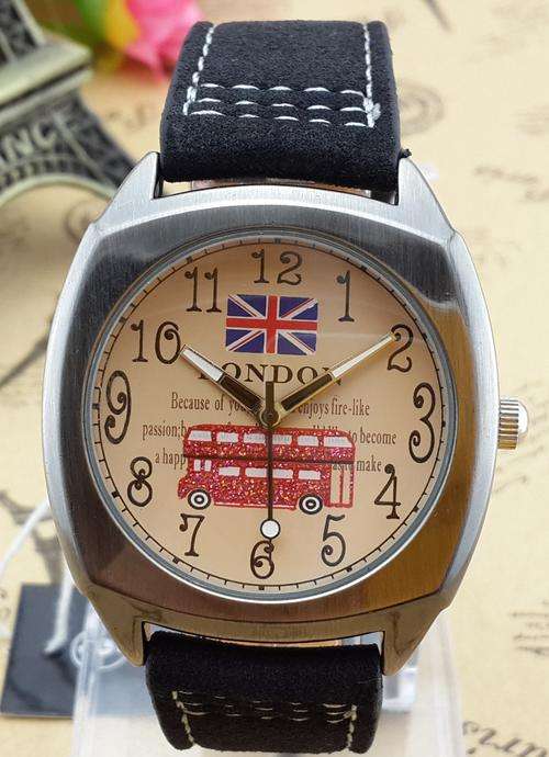 London Modern Idea Watch Design (Black Strap)