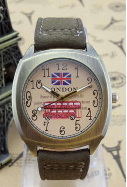 London Modern Idea Watch Design (Brown Strap)