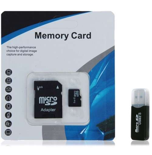 64GB Micro SD card, TF card to SD Adapter and free USB Micro adapter (R730)