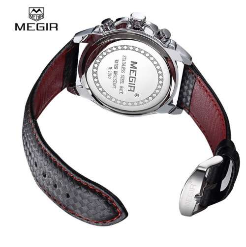 MEGIR Chronometer High Quality Timepiece with Leather band - In box