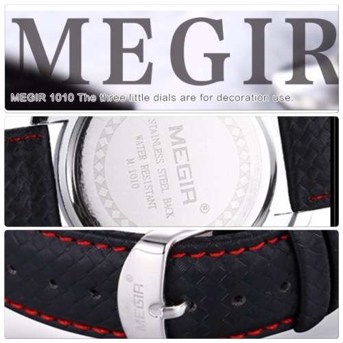 MEGIR Chronometer High Quality Timepiece with Leather band - In box