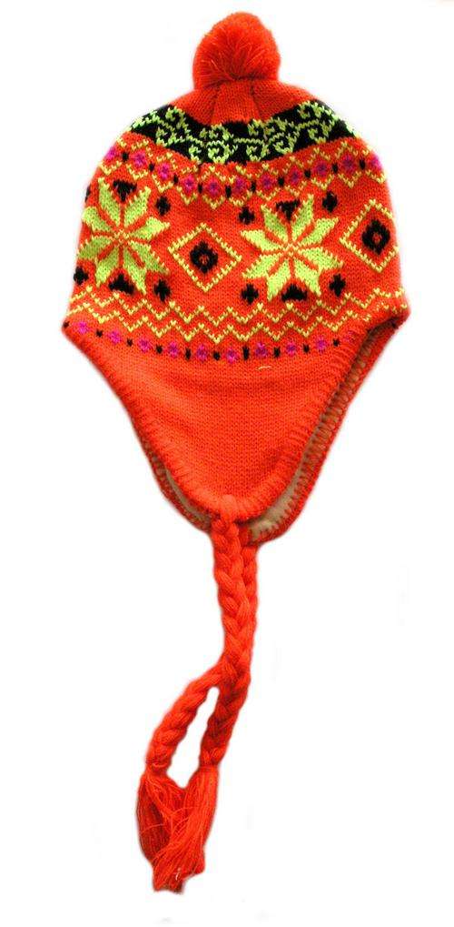 Warm Trapper Hat (Bright Orange)
