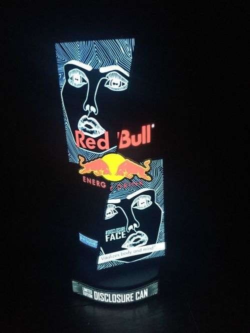 Red Bull Animated Light Up Sign/ Illuminated/ Bar/ Redbull