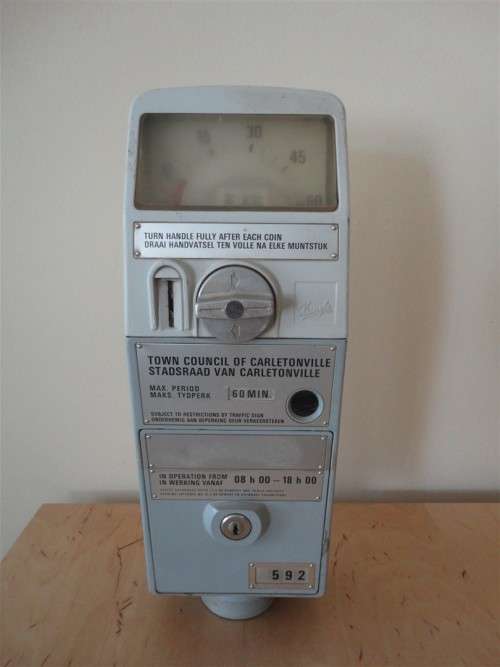 Parking Meter- Kienzle- Made in Germany- Afrikaans & English- Never Again