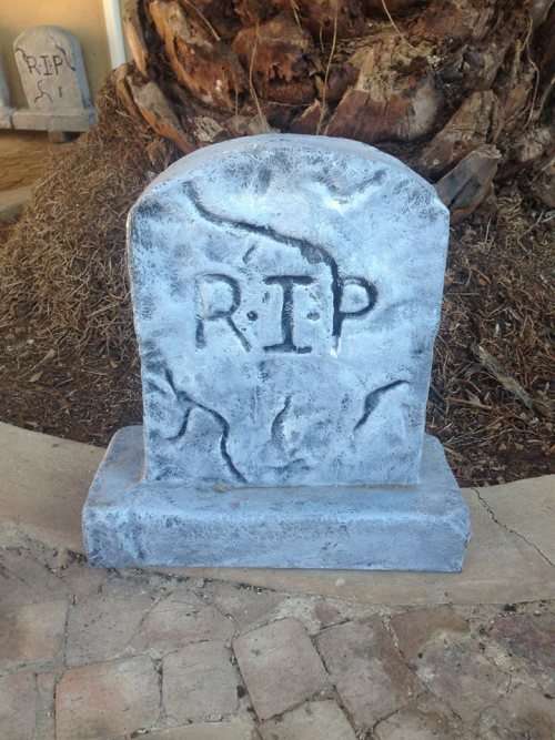RIP Tombstone - Fiberglass- Prop