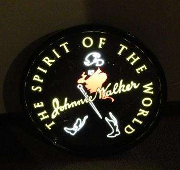 Johnnie Walker Illuminated Sign !!! Perfect for your Bar!!! Neon Effect!!